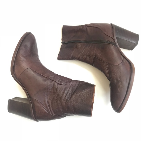 Nasty Gal Shoes - Crosswalk Pico soft brown leather ankle boot 40